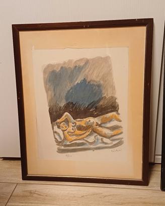 Quadro Orfeo Tamburi studio corpo umano 