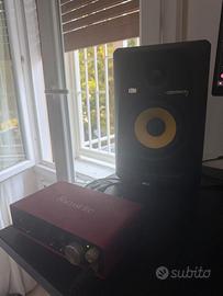 2xKRK Rokit 5 + Focusrite 2i2 + Arturia KeyLab 49
