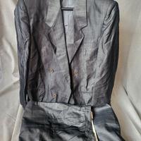 completo da uomo doppio petto 1 bottone pura seta.