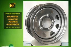 4 Cerchi in Ferro 16" Land Rover - leggere descri