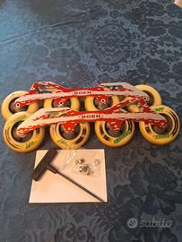 Carrelli pattini inline BOEN con ruote 