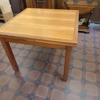 Tavolo in ciliegio 100x100cm allungabile