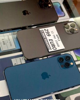 IPHONE 12 PRO 256GB batteria 100%