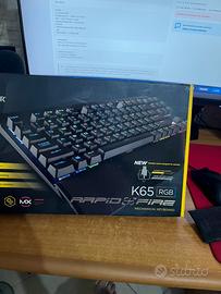 Tastiera da Gaming Corsair K65 RGB Rapidfire