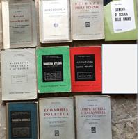 Lotto 10 libri Ragioneria anni 50