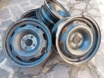 4 cerchi in ferro 6x 15" Citroen C2 C3 C4 Berlingo