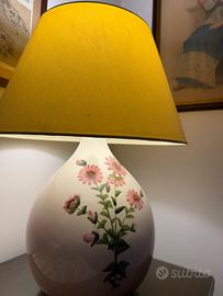 SGOMBERO - Lampada da tavolo ceramica floreale