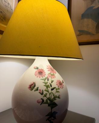 SGOMBERO - Lampada da tavolo ceramica floreale