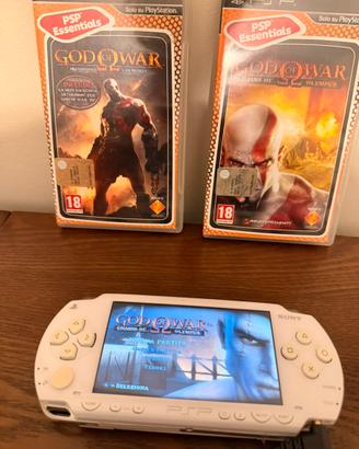 PSP 1004 Bianca + giochi God of War