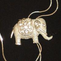 Collana con elefante anni '60 vintage da collezion