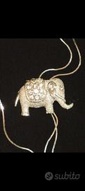 Collana con elefante anni '60 vintage da collezion