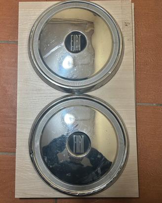 Coppia Borchie Copricerchi Fiat 1300-1500