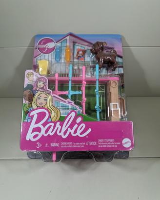 Barbie Set Calcio Balilla con Cucciolo Mattel