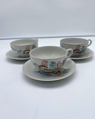 tazze di porcellana anni 40