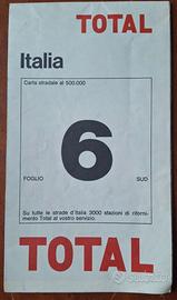 CARTINA STRADALE TOTAL 1966