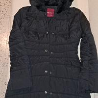 Cappotto tg s con cappuccio in vera pelliccia 