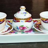 Servizio caffè vintage Vizavi in porcellana