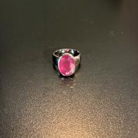 10 Carat Ruby Men’s Ring Handmade Pure Silver