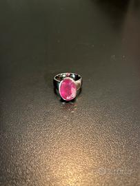 10 Carat Ruby Men’s Ring Handmade Pure Silver