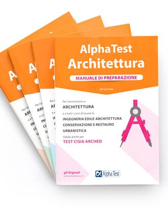 Alphatest ARCHITETTURA 4 volumi
