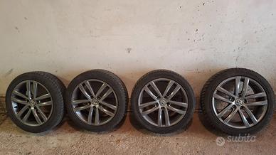 Cerchi in lega vw 17 completi di antineve