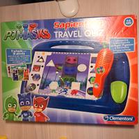 Gioco Sapientino travel quiz Clementoni Pjmasks