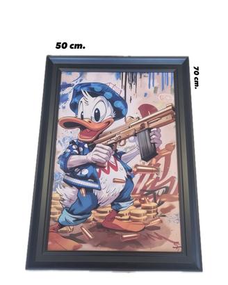 Quadro Pop Art “ Donald Gangster” 50x70cm