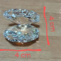 oggetti vetro 3 pezzi Rose - Conchiglia - Delfino