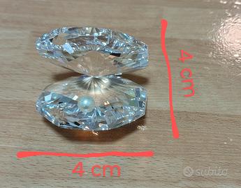 oggetti vetro 3 pezzi Rose - Conchiglia - Delfino