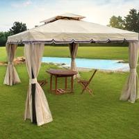 Gazebo 3X4 giardino in metallo telo impermeabile