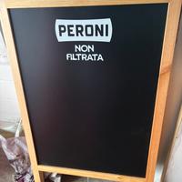 Lavagna pubblicitaria peroni non filtrata nuova