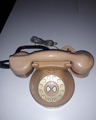 telefono a cornetta fisso con finta rulliera 