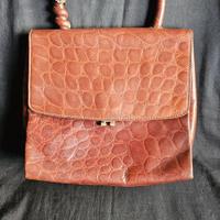 Borsa Paolo Masi in coccodrillo vintage anni '70
