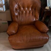 Due poltrone in pelle