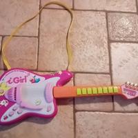 Elettrica rock chitarra rosa BONTEMPI