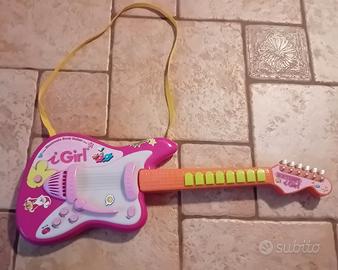 Elettrica rock chitarra rosa BONTEMPI