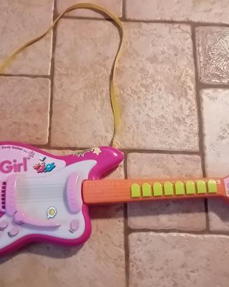 Elettrica rock chitarra rosa BONTEMPI