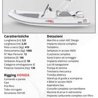 Gommone Altamarea 4xc h20 - package Honda BF40E