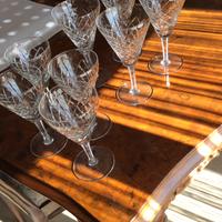 Bicchieri a calice in cristallo a.50 originali