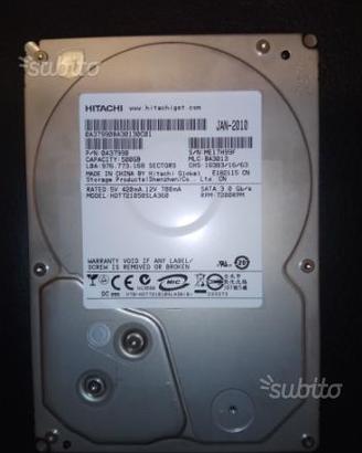 Hard disk 500gb Hitachi