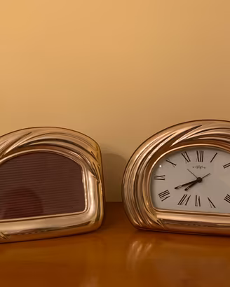 Set Cornice e Orologio d'Argento