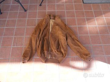 Giubbotto uomo in pelle scamosciata