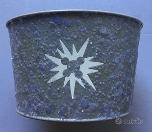 Vaso metallico paillettes