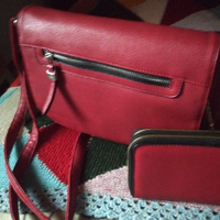 Borsa rossa Carpisa originale, con borsello