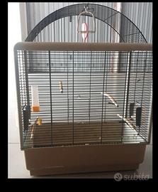 gabbia per pappagallo capiente 