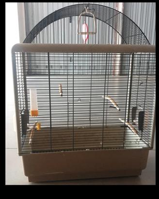 gabbia per pappagallo capiente 