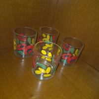 SET BICCHIERI LIMONI E FIORI