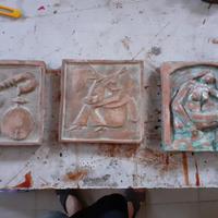 Lotto Quadri in terracotta