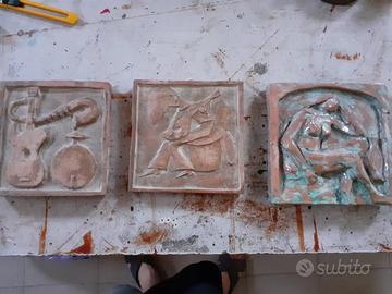 Lotto Quadri in terracotta