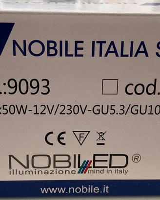 Faretti tondi in gesso da incasso NOBILE 9093